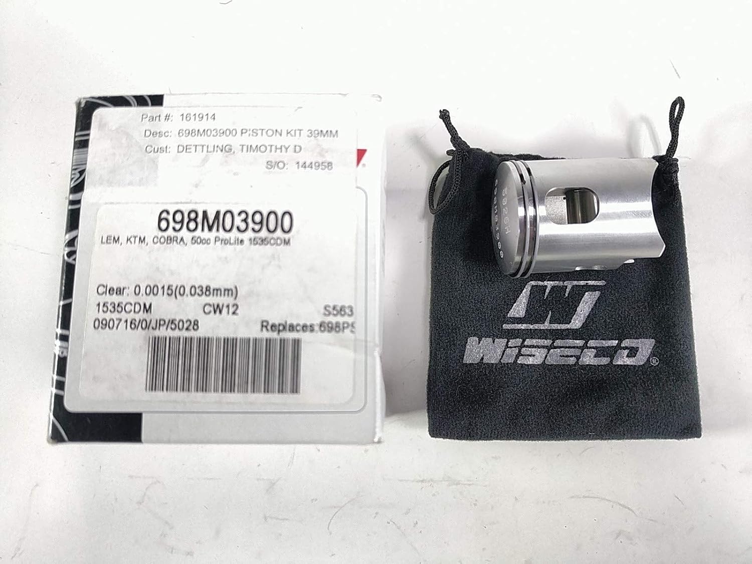 Wiseco Dirt Bike Piston Standard - 698M03900