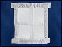 Vista 5 de Max & Lily - Cortina de privacidad para debajo de la cama, para camas bajas/loft, juego de 2 cortinas de juego - Algodón azul intenso/blanco