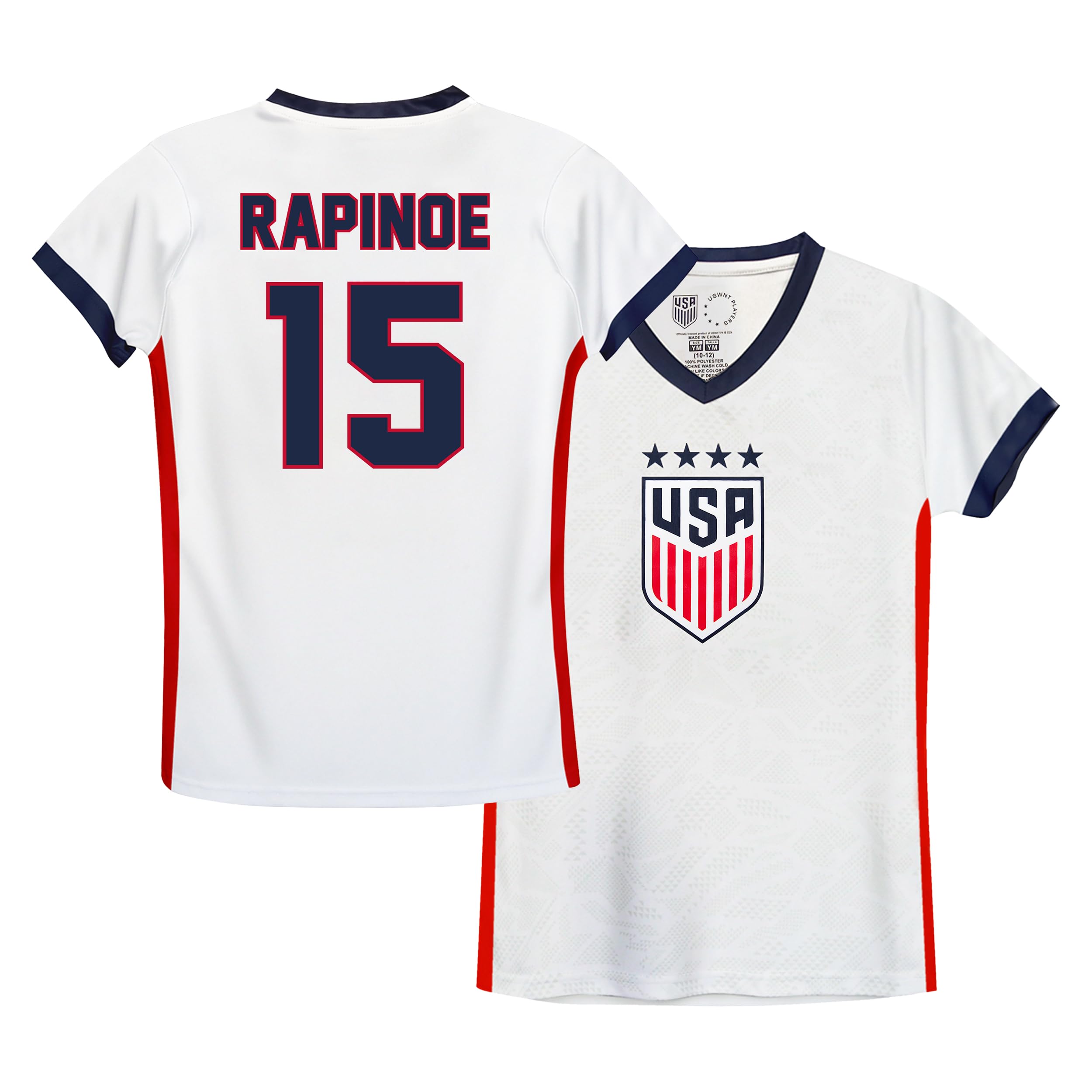 Icon Sports Officially Licensed US Women's National Soccer Team Game Day Shirt - Girls