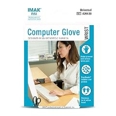 Brownmed IMAK RSI Computer Glove - Wrist Brace for Carpal Tunnel Relief - Compression Glove for Wrist Hand