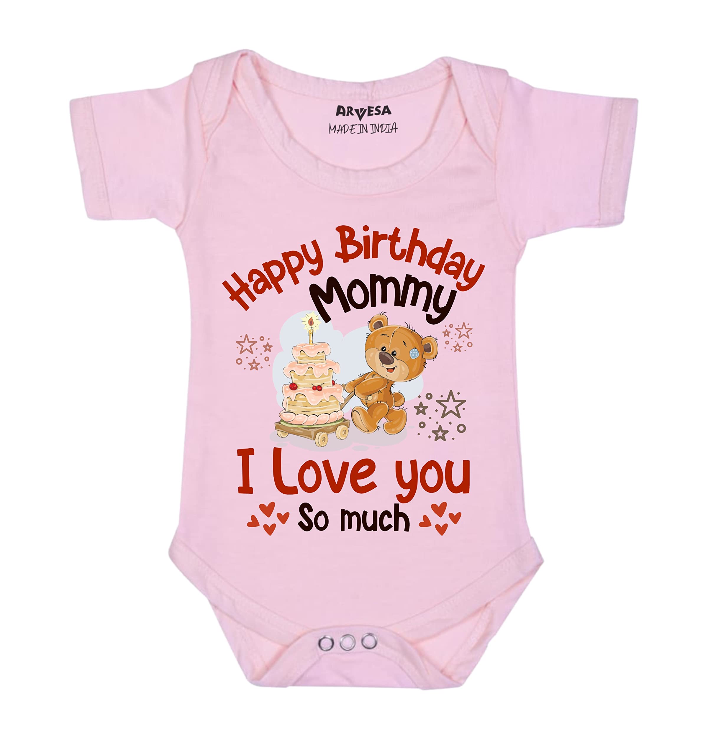 ARVESA Happy Birthday Mummy. I Love You So Much. Romper R-1304, gift for Happy Birthday Mom