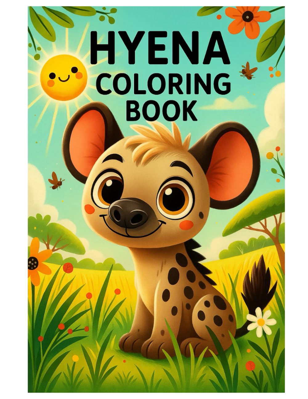 Hyena Coloring Book: Cute & Playful Hyena Illustrations – African Wildlife Fun for Kids
