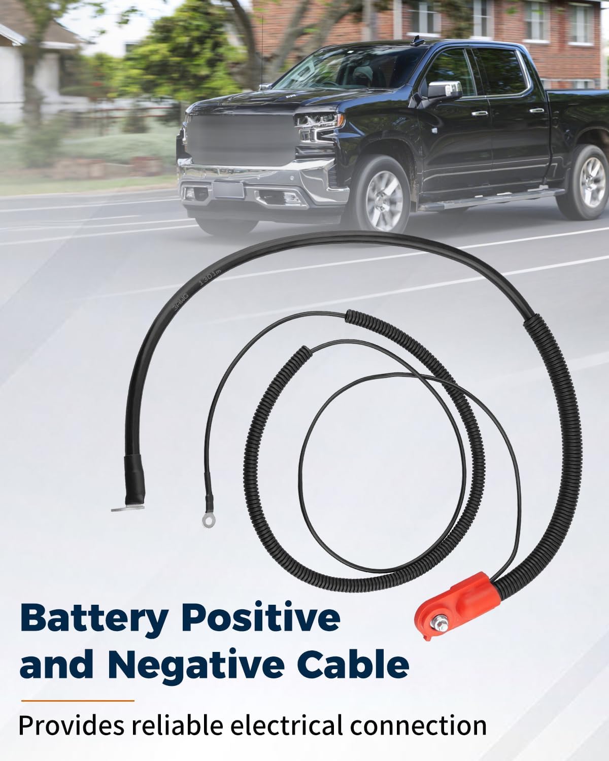 Battery Positive and Negative Cable Fit for Chevrolet Battery Cable 2SD38XG, 19307116