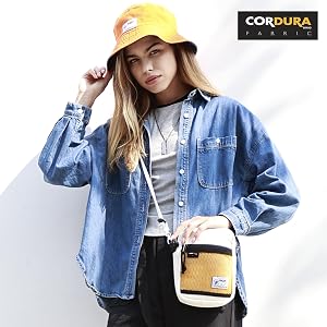 Rough Enough Small Crossbody Bag - Glow In Dark Strap | Water Resistant | For Women, Men, Teens - View #4