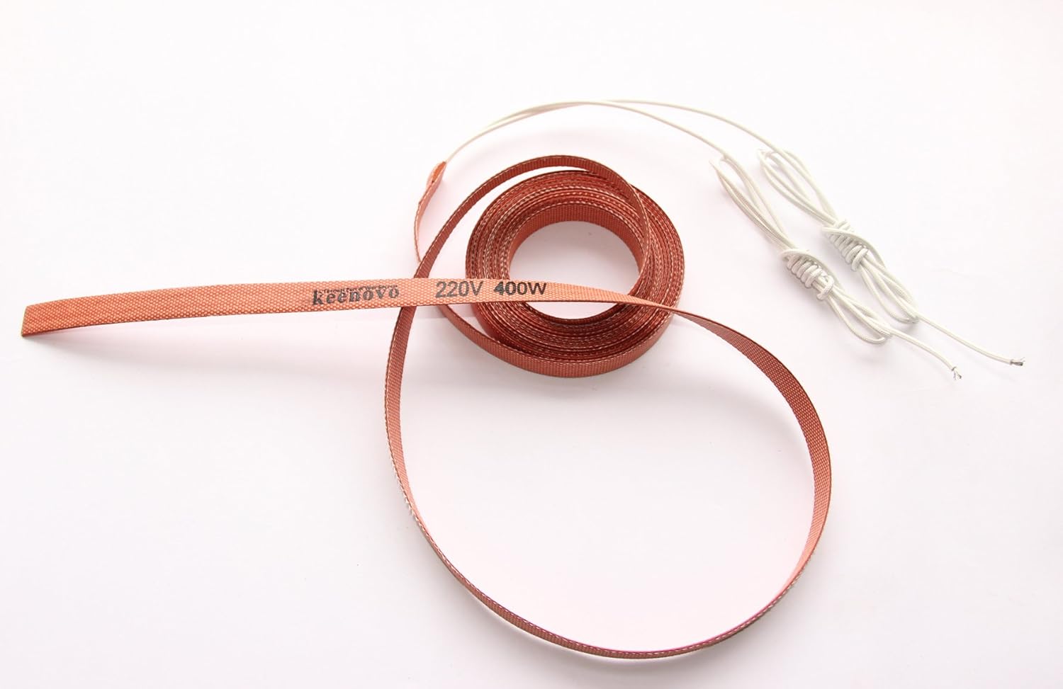 KEENOVO All Purpose Silicone Heater Strip Pipe Tube Heating Band Belt,Custom Design Welcome (15mm x 2000mm 150W 220V)