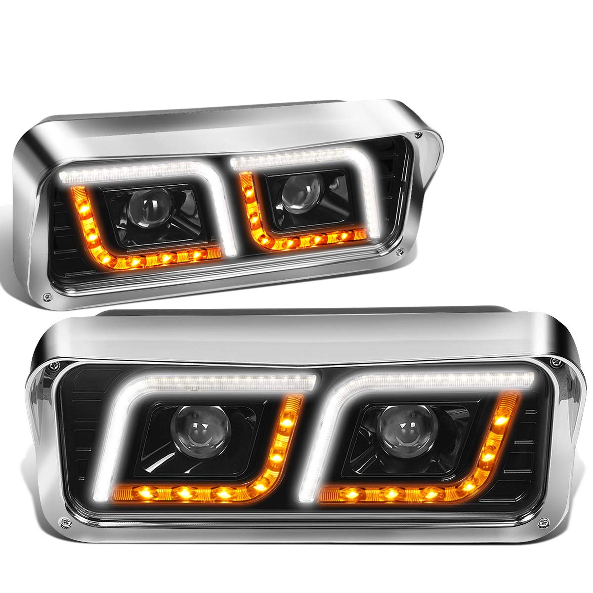 Amazon.com: DNA MOTORING HL-HAY-001-BK Black Amber Turn