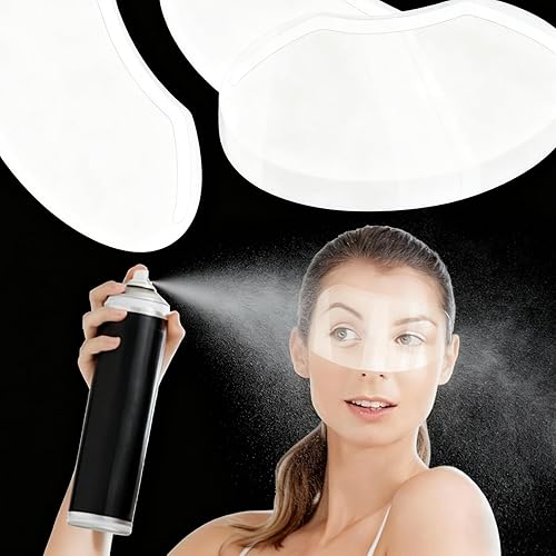 Paquete de 60 protectores faciales transparentes para suministros de salón de laca para el cabello, cirugía de párpados de ojos, gafas de pestañas