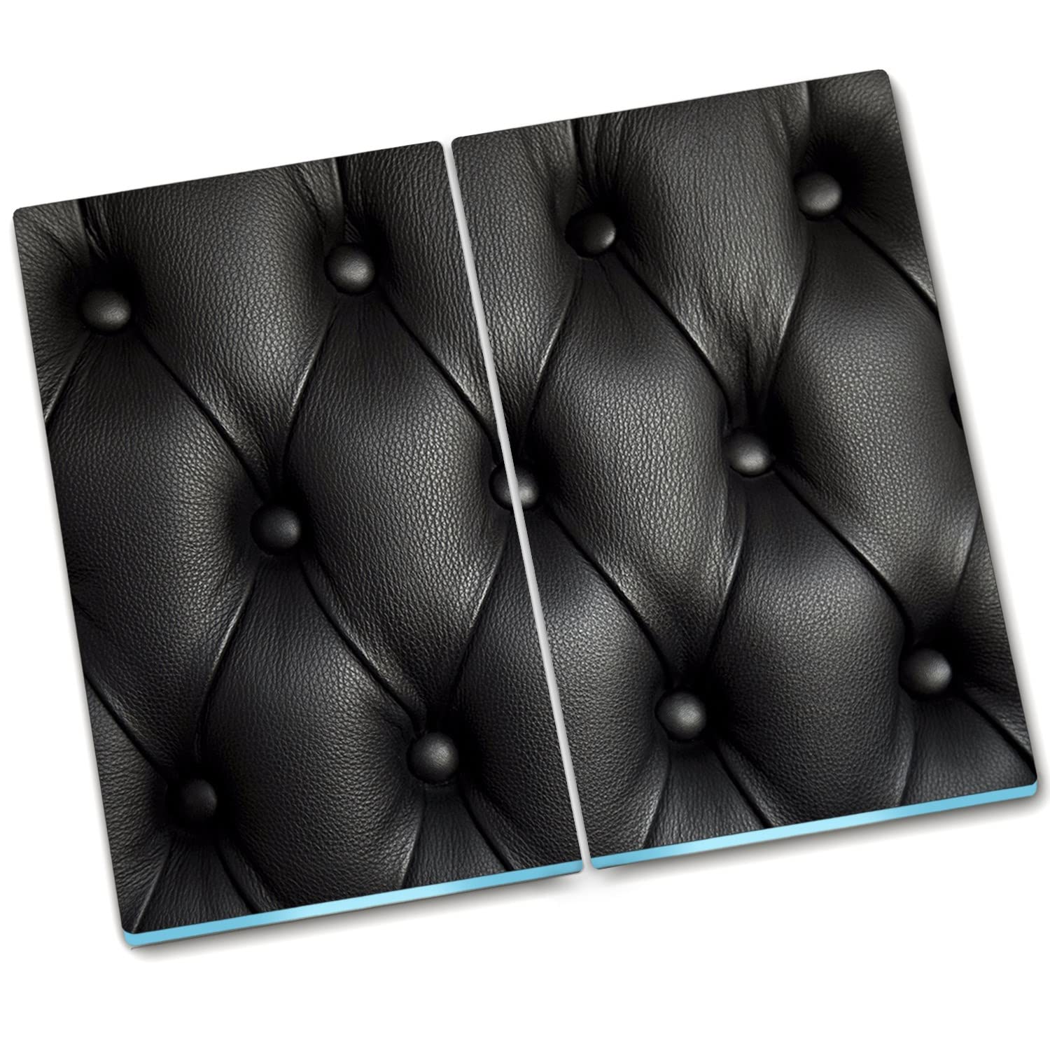 Protection de protection contre les éclaboussures en verre durci structure cuir robuste