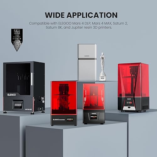 Miniatura 7 de ELEGOO Purificador Mars Mate, elimina hasta un 95% de TVOC, compatible con impresoras 3D de resina ELEGOO Mars 4, Saturn 2, Saturn 8K y Jupiter