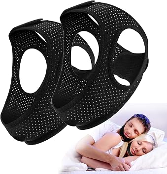 Snoring Prevention Goods, Nose Breathing, Snoring Prevention Belt, Chin Support, Improved Skin Friendly Fabric, Prevents Mouth Breathing, Reduces Snoring, Prevents Throat Pain, Comfortable Sleep