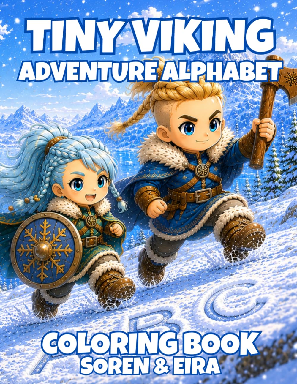 Tiny Viking Adventure Alphabet: Coloring Book