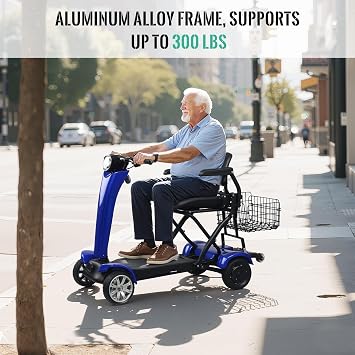 Auto-Folding Electric Mobility Scooter for Adults Seniors