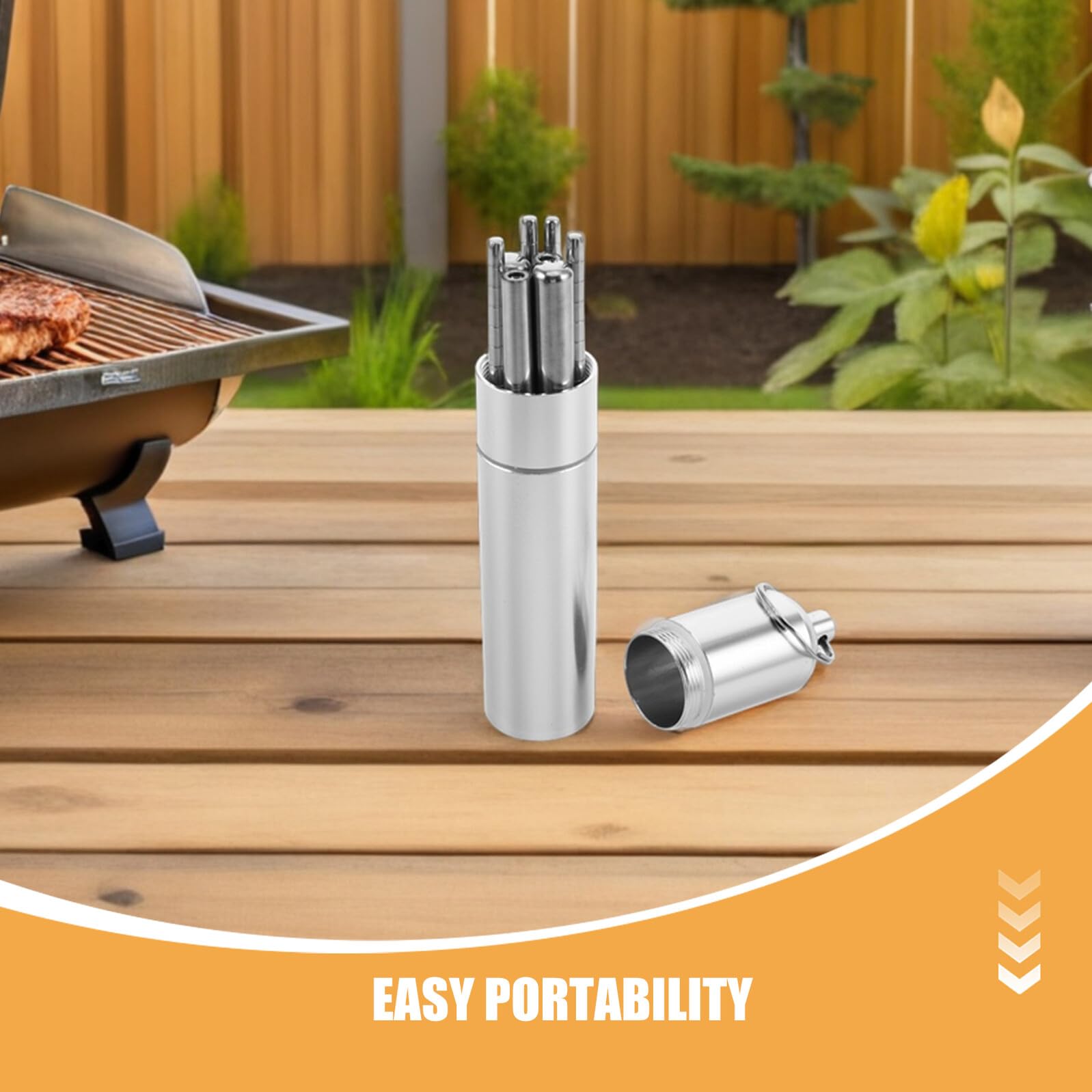 TOYANDONA 2 Juegos Foldable Stainless Steel Reusable Utensils For Camping Hiking Travel Compact Portable Metal Tableware For Outdoor Use