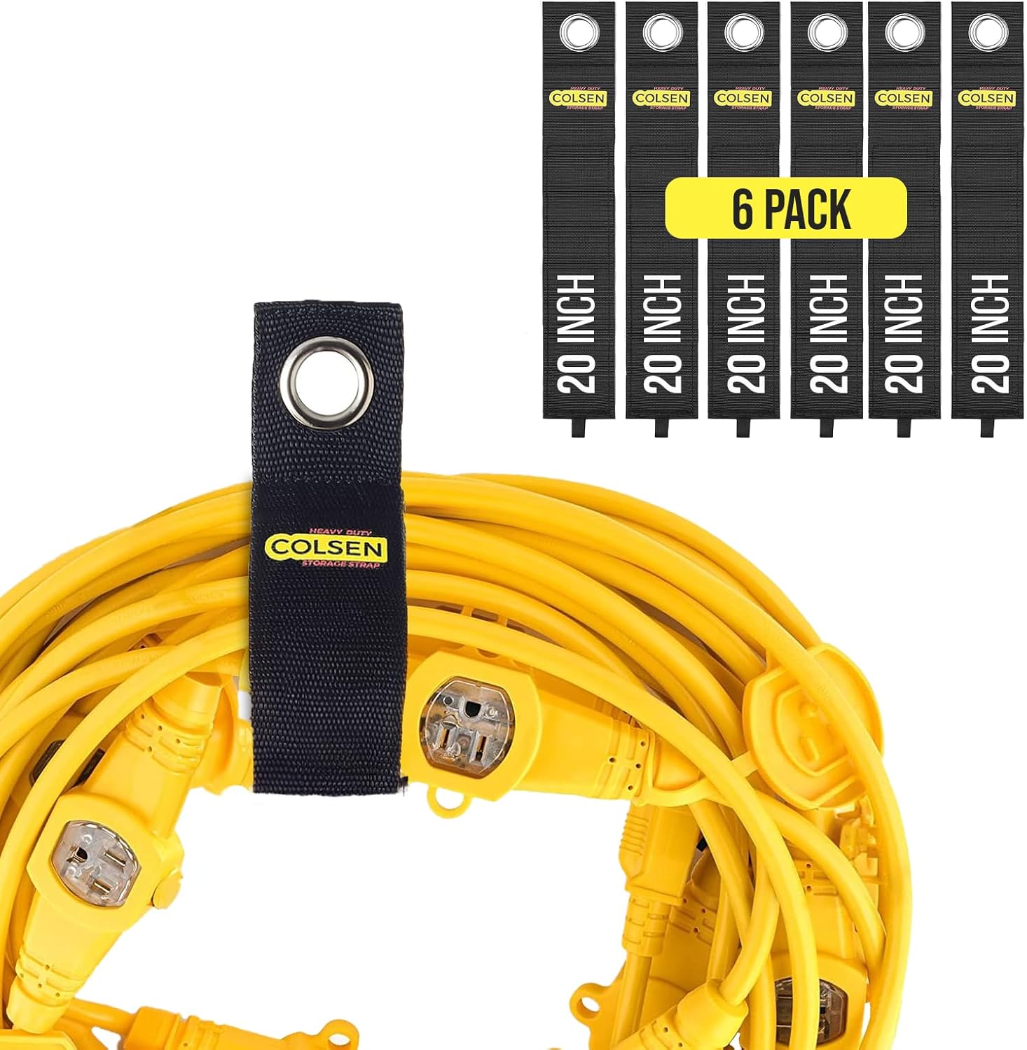 Amazon.com: COLSEN Storage Strap – 20 inch large Heavy Duty Garage ...