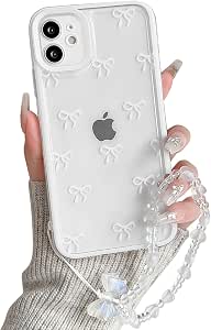 NITITOP Compatible for iPhone X/XS Case Cute Clear Flower Floral Curly Wave Frame Shape Wavy Shockproof Soft TPU 2 in 1 Protective Phone Cover for Women Girl - Flower