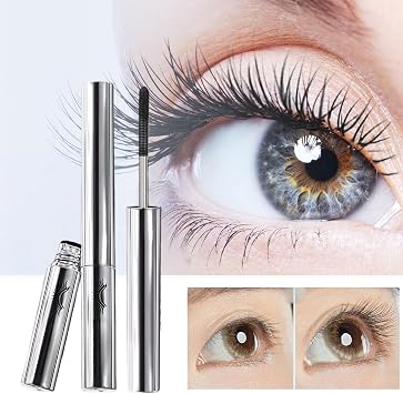 Extended Lash Mascara with Washable Metal Wand,Waterproof Long-Lasting 36H Lift&3D Curling,No Clumping Smudging Flaking,Liquid Lash Extensions&False Lash Effect,Ultra-Fine Iron Wand for Natural Looks