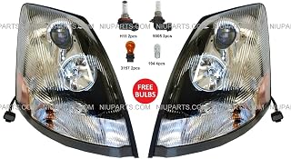 Headlight Lamp Chrome - Driver & Passenger Side （Fit: Volvo VNL VNM Truck）