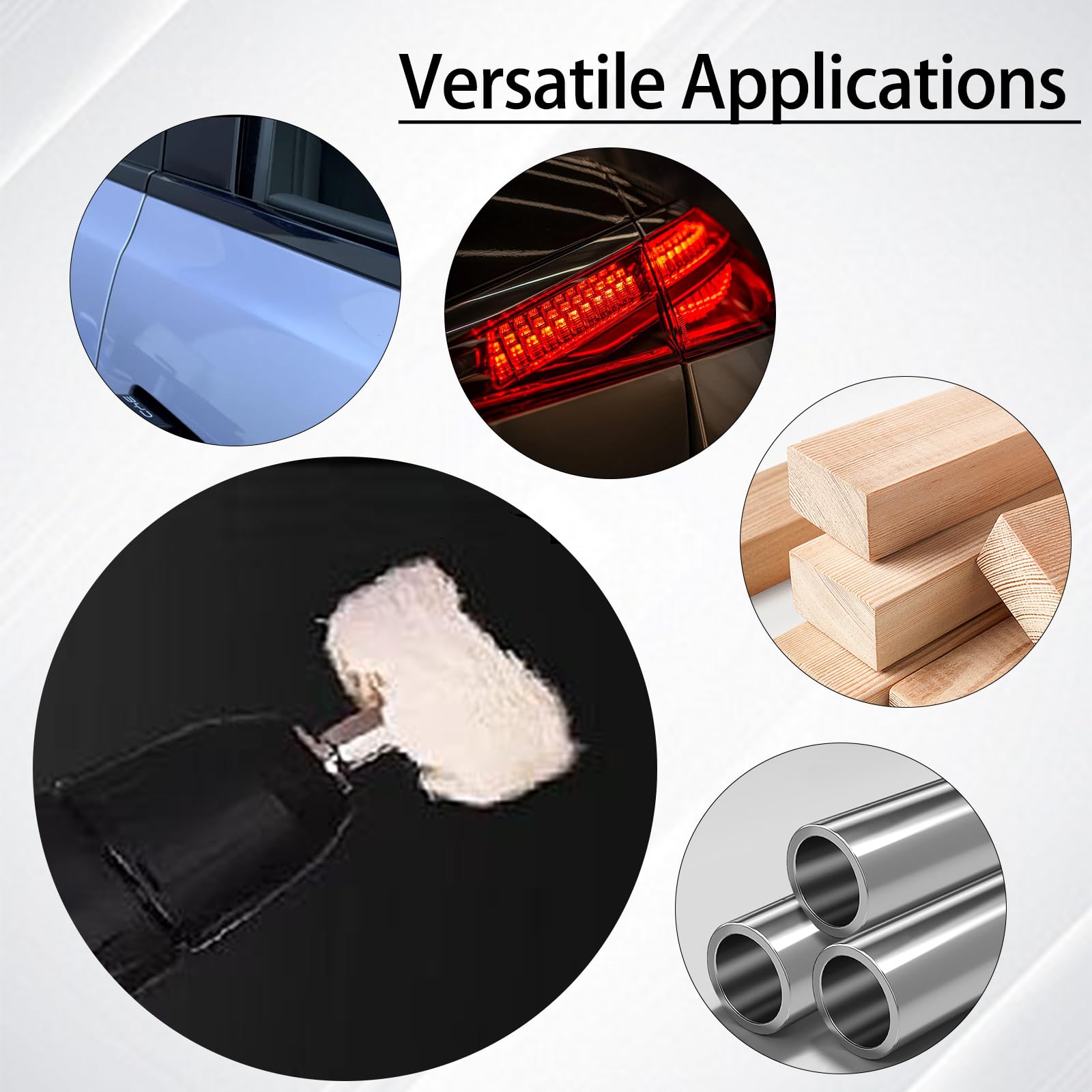 Buffing Wheels Kit - 9pcs for Drill Polishing -2 Buffing Wheels Kit - 9pcs for Drill Polishing -2