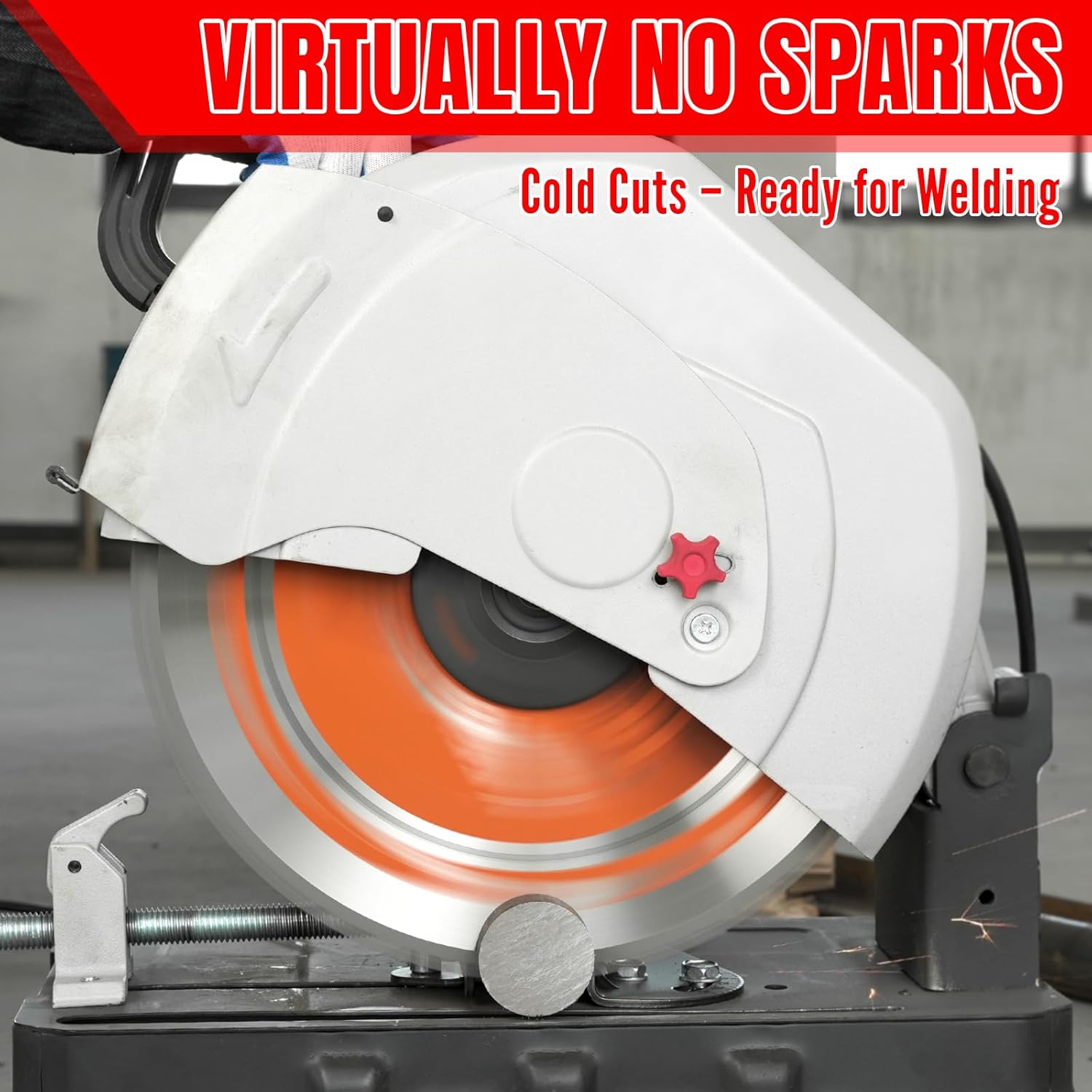 KEENTECH 14 Inch 66T Cermet Metal Cutting Saw Blade with No Heat, No Burrs & Virtually No Sparks for Mild Steel, Angle Iron & Pipe, Precision TCG Grind, 1 Inch Arbor Fits Evolution Chop Saws