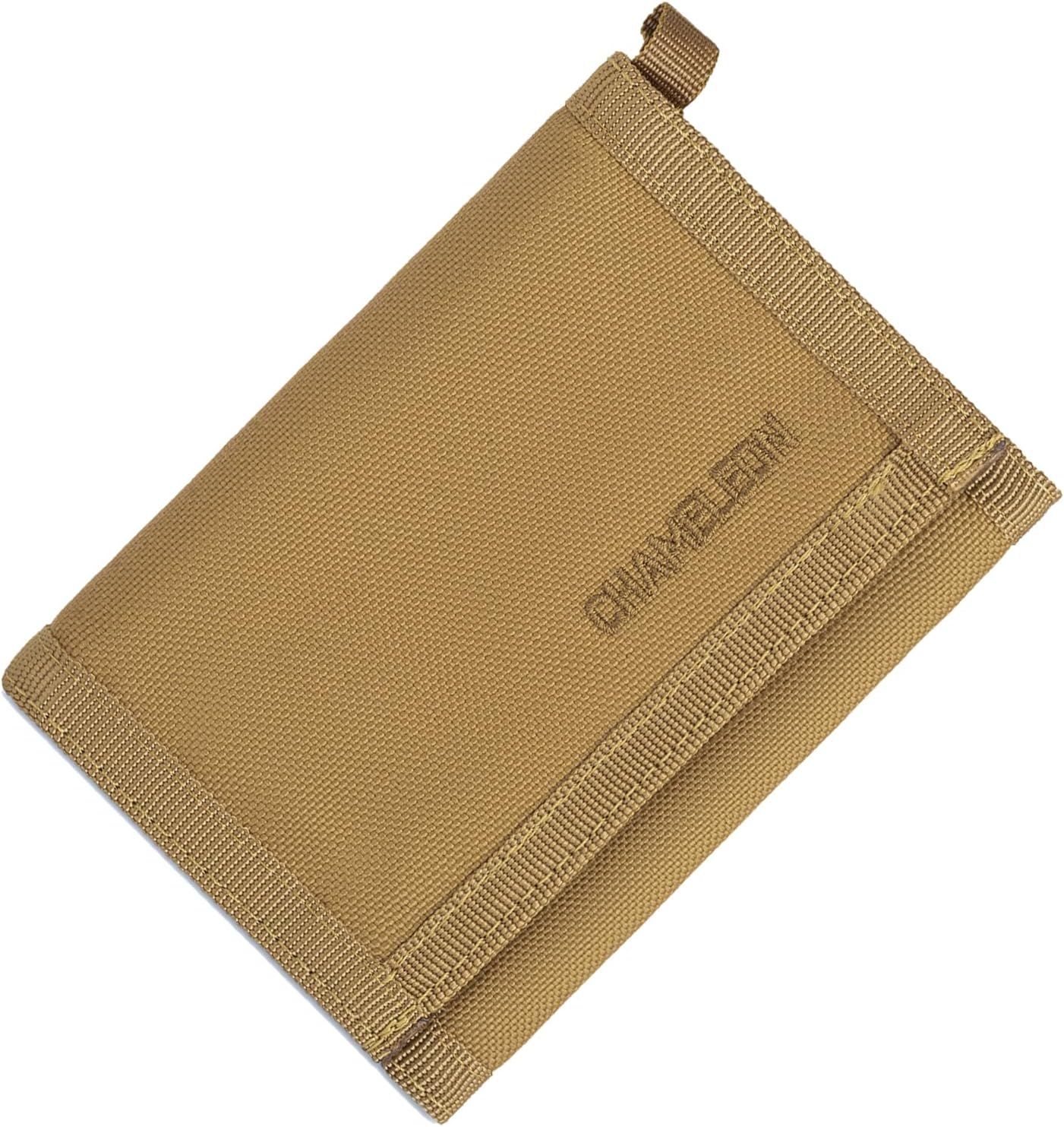 Chameleon Trifold Mens Nylon Wallet-Military Tactical Men Wallets- ID Card Holder - Canvas Thin Front Pocket Travel Wallet-Coin Zipper Pocket