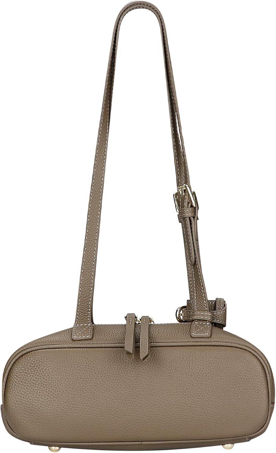 Royal Bagger Genuine Cow Leather Shoulder Handbag for Women, Cylinder Purse with Adjustable Strap, Fashion Women's Bag 3249