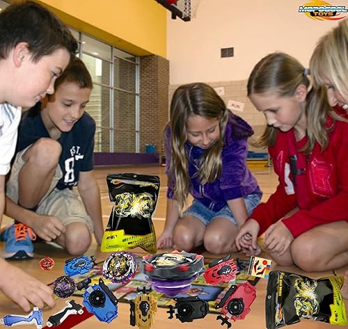 Vista 2 de Mopogool Juego Blade Blade Toy Set Metal Fusion B Blades Juguetes Battling Top Toys B-163 Booster Super King Valkyrie.Ev Bey Battle Blade Burst