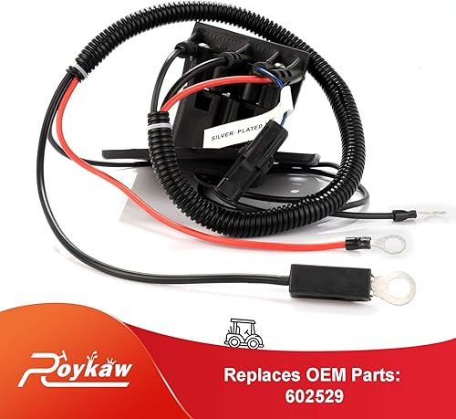 Miniatura 2 de Roykaw EZGO TXT RXV Receptáculo de cargador con arnés para carrito de golf de 48 V Cargador Delta-Q reemplaza OEM # 602529, 611200, 622417