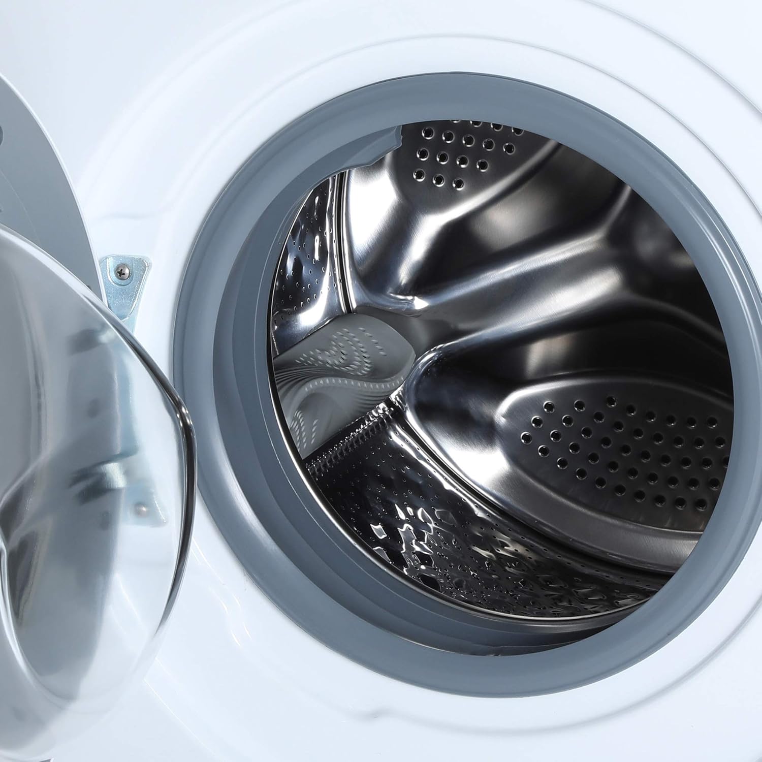 Inside view of the washing machine drum