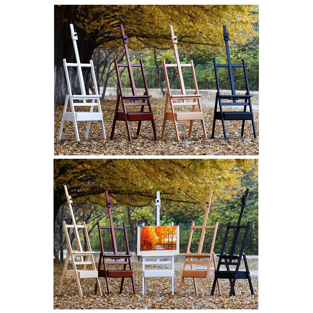 Wielofunkcyjna Sztaluga Tablicowa, Brązowa, Do Malowania Olejem Na Zewnątrz, Składana, Sztaluga Artystyczna, Statyw, Lite Drewno, Szkicownik