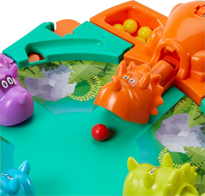Hungry Hungry Hippos Dino Edition juego de mesa miniatura 6
