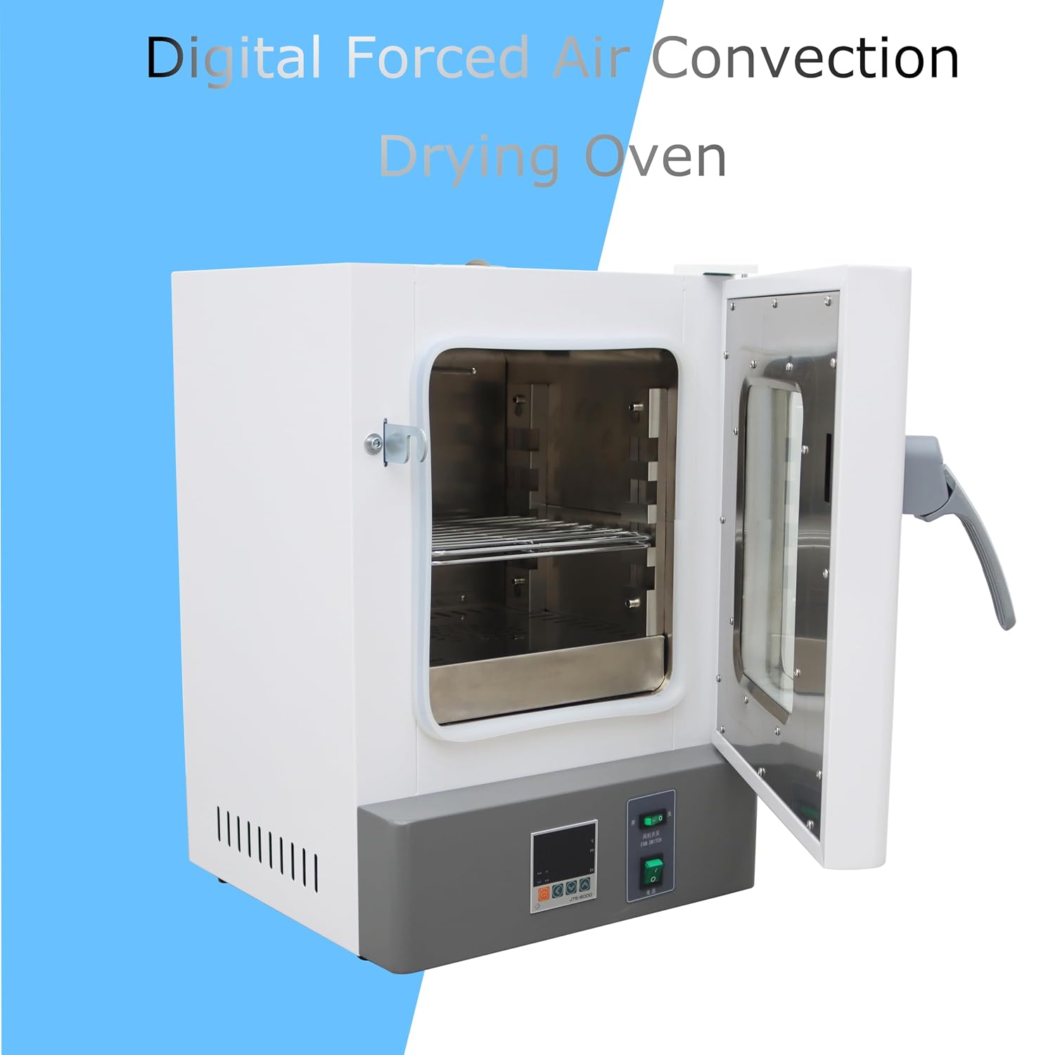 INTSUPERMAI Digital Forced Air Convection Drying Oven Adjustable Fan Speed Lab Digital Forced Air Convection Drying Oven Industrial Forced Air Drying Oven 110V