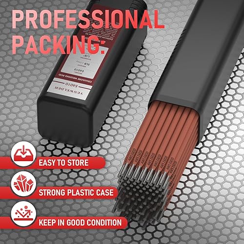 Miniatura 4 de YESWELDER E6010 1/8 "5LB Soldadura del palo del acero de carbono de Rod de soldadura para todas las posiciones