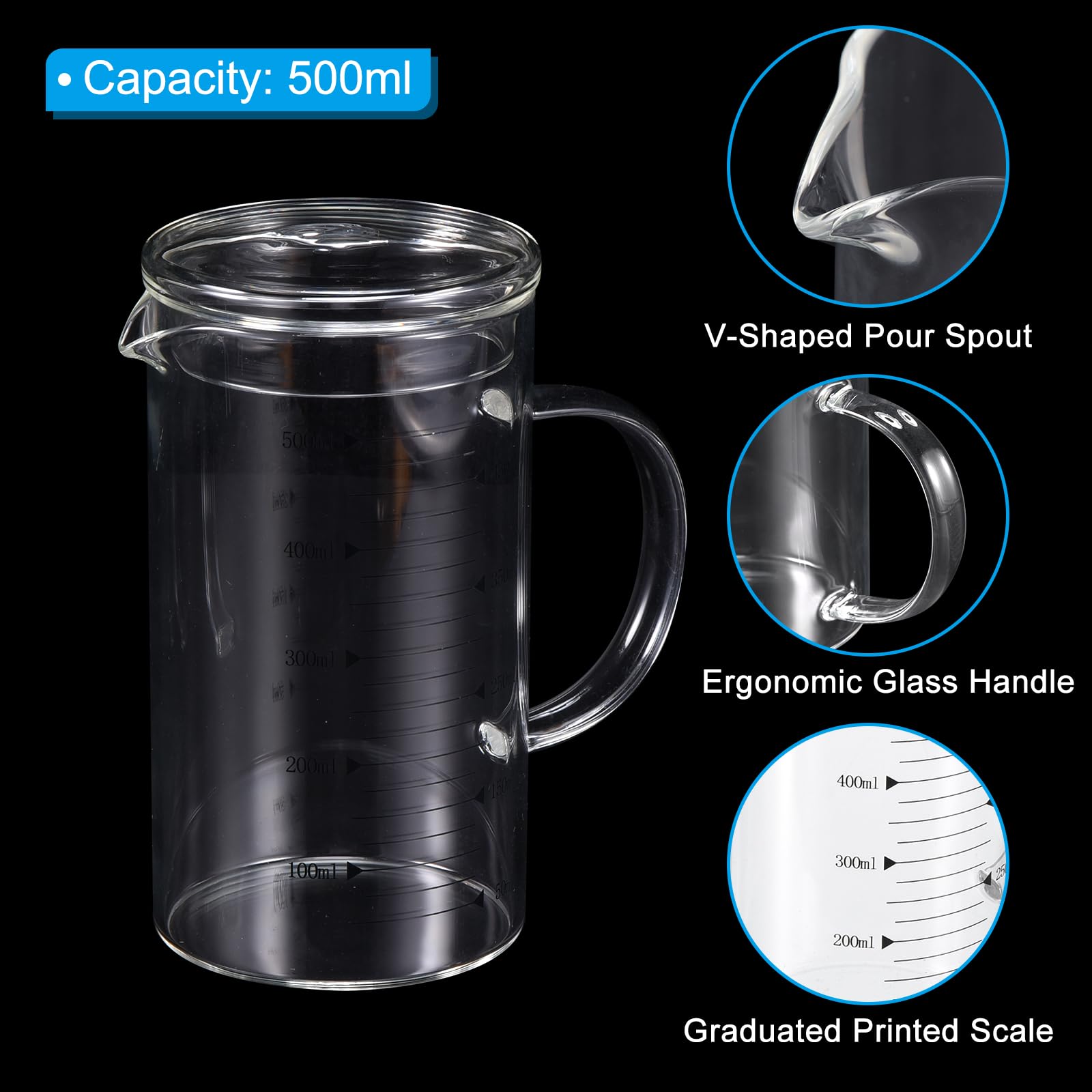 Patikil 500ml Glass Measuring Cup - Image 3