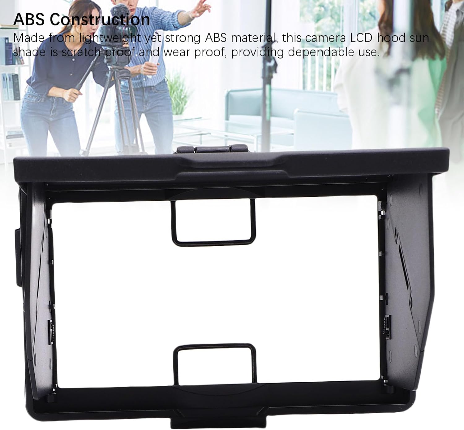 Zopsc LCD Screen Hood for PXW FS7M2 FX6 FX9, Sun Shade Cover, ABS Foldable Camera Monitor Hood for Outdoor Filming