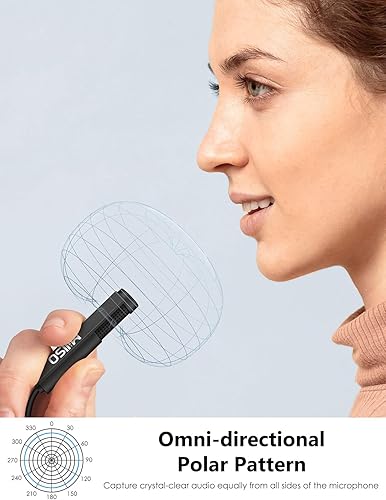Miniatura 3 de MillSO Micrófono USB para PC, Plug & Play, mini micrófono USB omnidireccional externo USB Lavalier para computadora, laptop, YouTube, reunión,