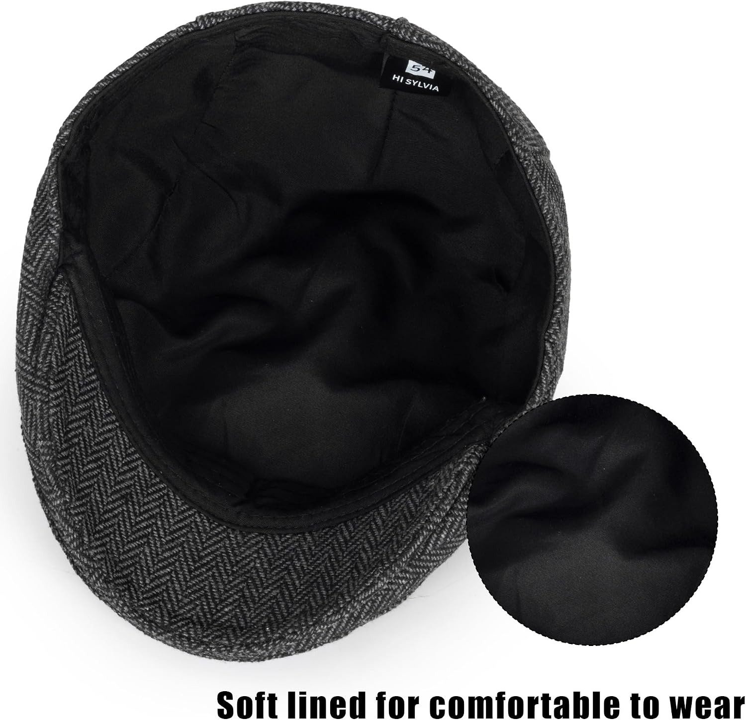 Kids Boys Vintage Newsboy Cap - Wool Twill Tweed Flat Toddler Boy Girls Beret Cabbie Hat Pageboy Caps for 5-9 Years