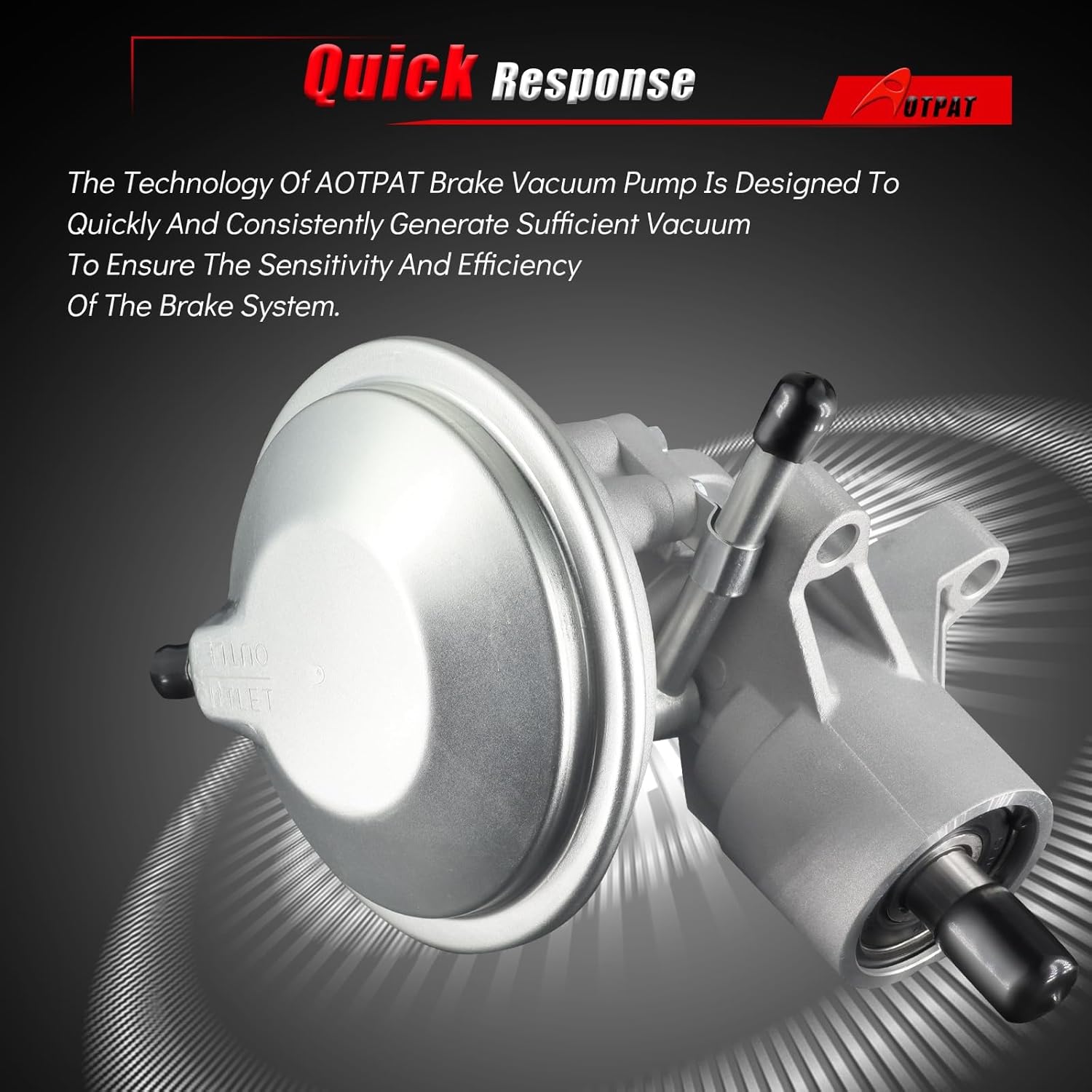 Vacuum Pump 904-862 for:-Isuzu NPR 1995-2003 5.7L, 2003-2018 6.0L, 2005-2019 6.0L HD, for:-Isuzu NPR HD Gas V8 L96 LQ4 L31 LQ4 L05 L96 LQ4 Crew CAB, Replace OE# 97241035 8972410351 290KT00020