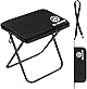 shiraya【2025Newモデル】折りたたみ椅子 アウトドアチェア コンパクト 超軽量 アルミ合金 ショルダー付き 持ち運び便利 収納袋一体型 携帯チェア キャンプ 椅子 日本語説明書付き ハイキング 釣り(ブラック)