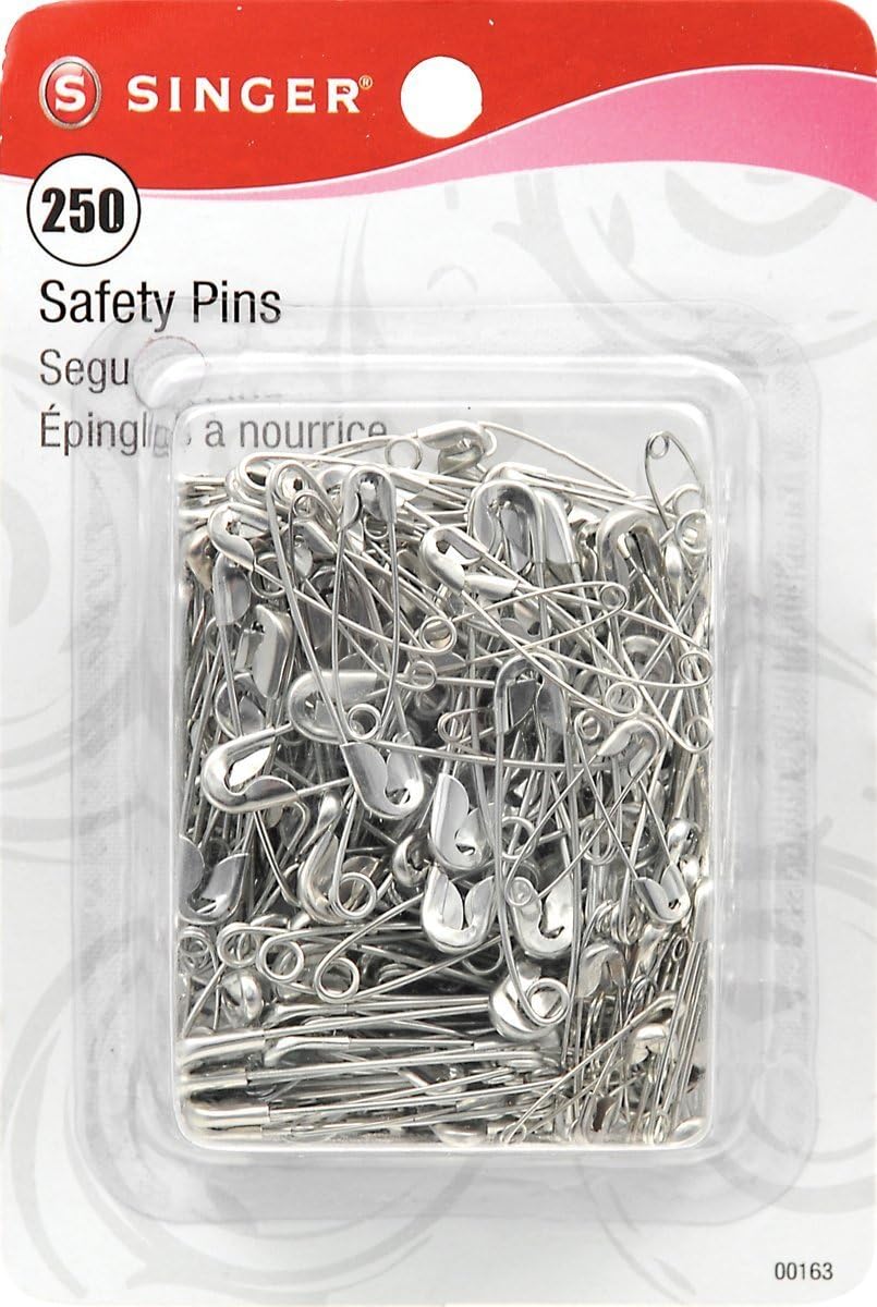 Singer Asst Safety Pins, Multisize, 250-Count (2 Pack)