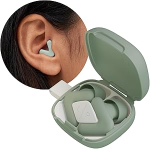 Alpine Silence - Ultrakomfortable Ohrstöpsel zum Schlafen, Konzentrieren & Reisen - Wiederverwendbare Gehörschutz Ohrenstöpsel - Innovative V-Form & weiche Stöpsel in XS/S/M/L - Grün