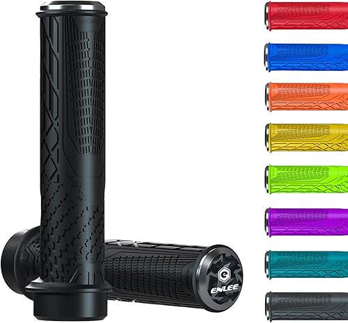 Souke Sports Agarres de bicicleta, agarres de mango de bicicleta, resistentes al desgaste y antideslizantes, agarres de manillar de moda y coloridos