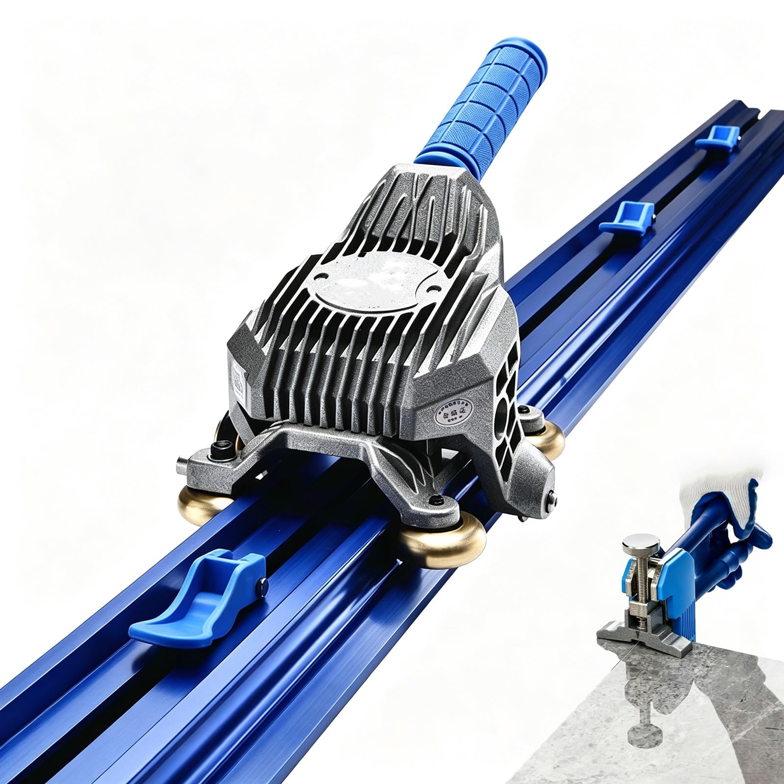 Mechaniczny system punktacji do montażu na podłodze ceramicznej i kamiennej, zestaw prowadnic aluminiowych ze szczypcami do łamania, dostępne opcje wielu rozmiarów