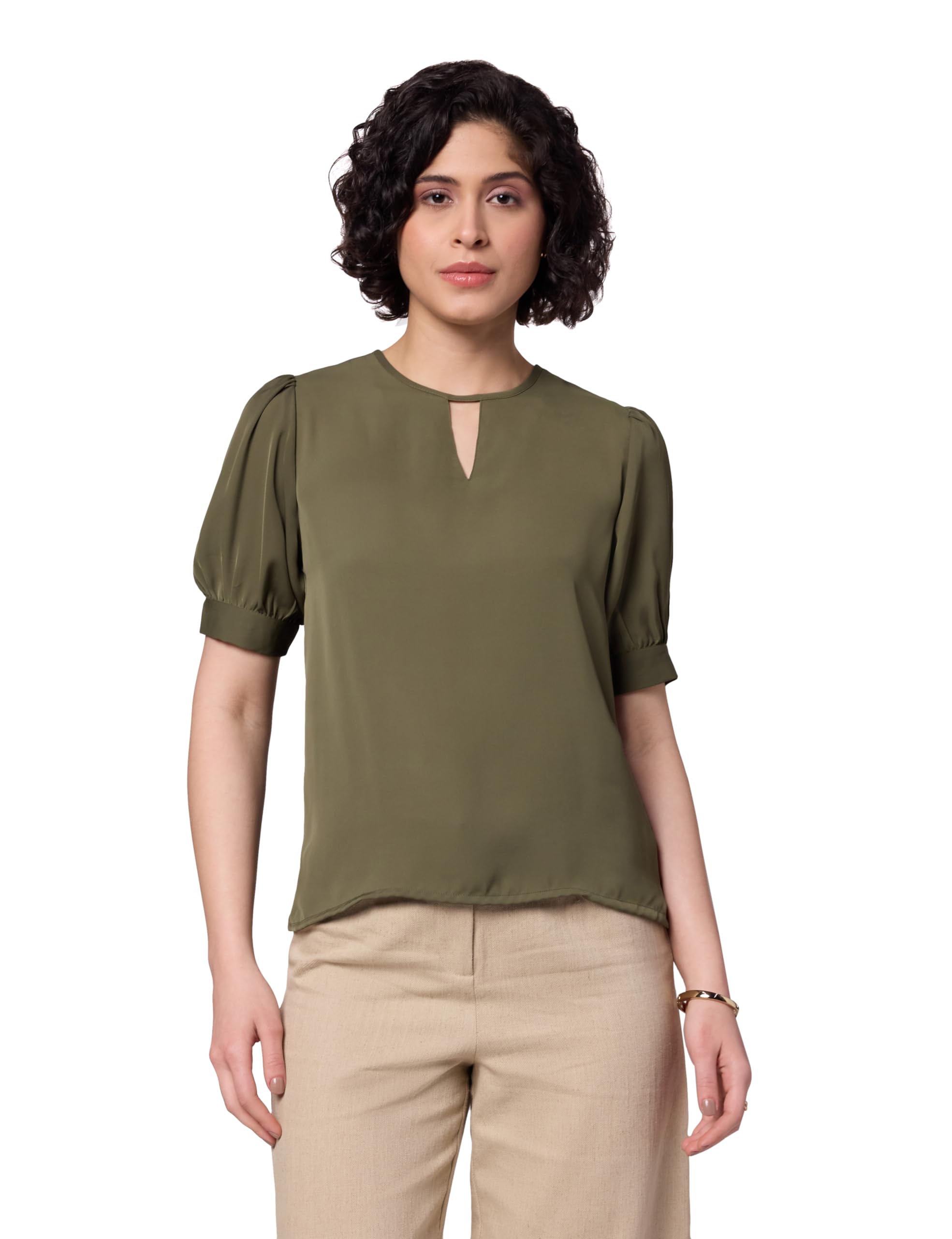 symbol premium Women's Puff Sleeve Top | Regular Fit | Desk-to-Dinner (Available in Plus Sizes)-picture-22