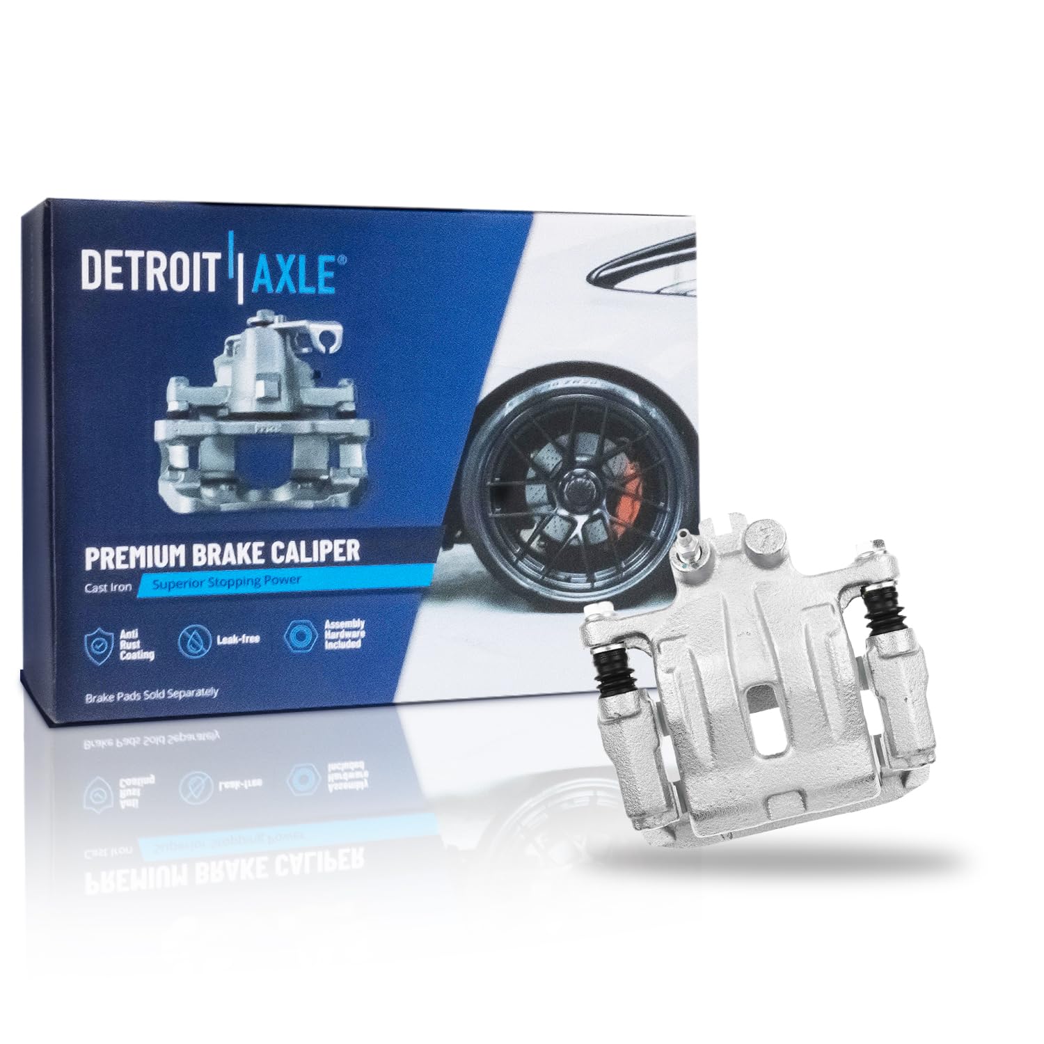 Detroit Axle - Rear Driver Side Brake Caliper for 2007-2010 Ford Edge