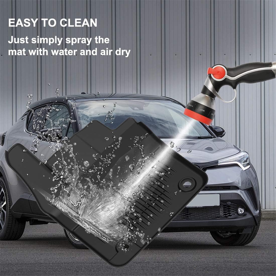 One-Day Sale: Up to 40% Off KIWI MASTER Floor Mats Compatible for 2018-2022 Toyota C-HR All Weather Mat Liners Front Rear 2 Row Seat TPE Slush Liner Black PT206-1C160-20