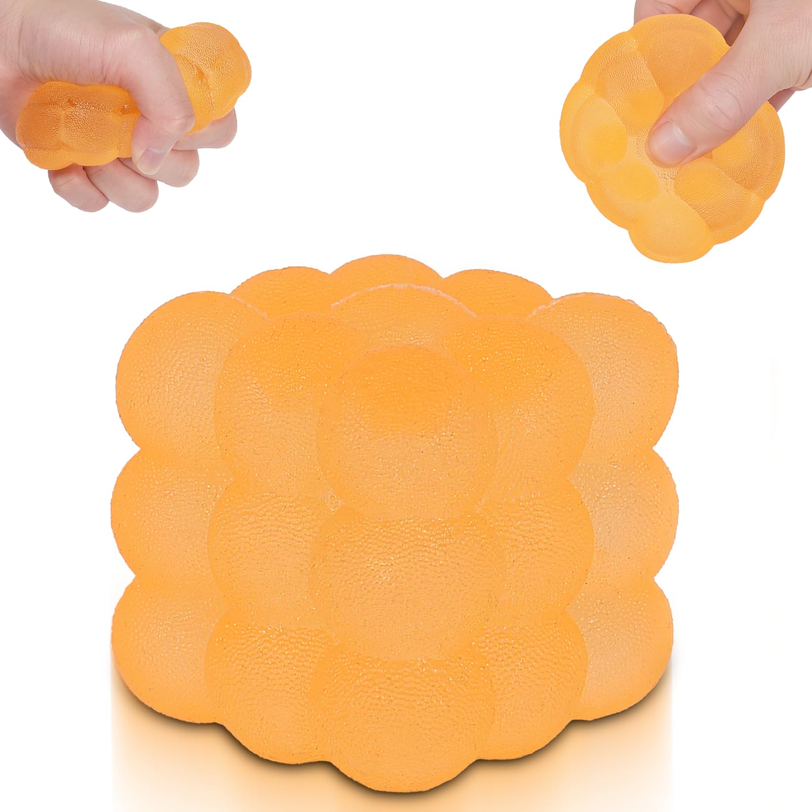 Ssqauvig Frosted Ice Cube Squishy, 5cm Stress Relief Cube Fidget Toy