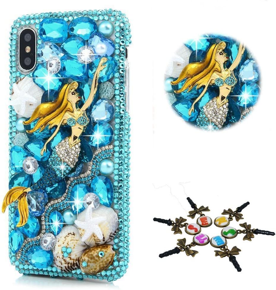 STENES Sparkle Glitter Case Compatible with TCL 50 LE 5G - Stylish - 3D Handmade Bling Crown Bows Rose Flowers Rhinestone Crystal Diamond Design Girls Women Cover - Pink