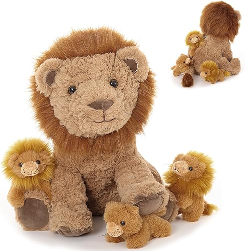 Vista 77 de Juego de 7 juguetes de peluche de dragón verde gigante de 21.7 pulgadas, animal de peluche con 4 bebés y 2 huevos, dinosaurios de peluche para niños