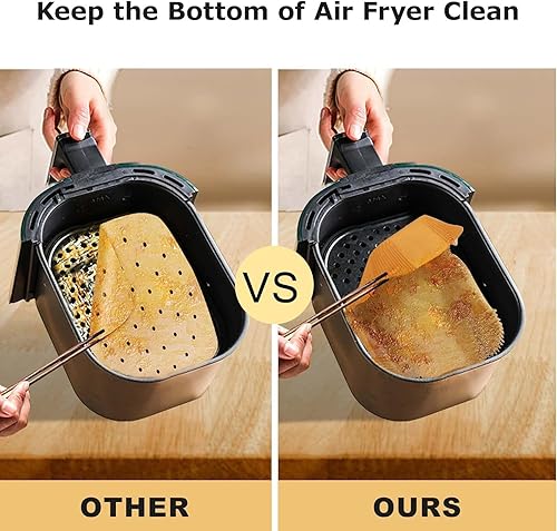 Miniatura 2 de Forros para hornear para freidora de aire Ninja Foodi DualZone 2 cestas DZ201, DZ401, FG551 Foodi Smart XL 6 en 1 parrilla interior, accesorios para