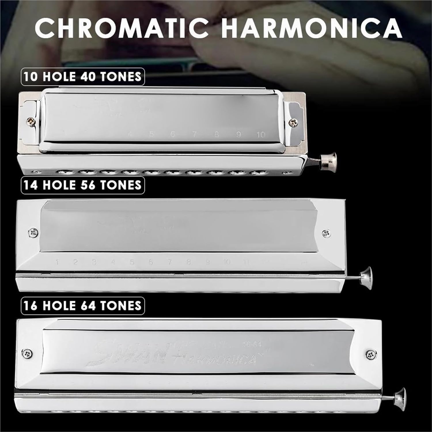 楽天市場】HOHNER ホーナー Super Chrometta14 257/56 クロマチックハーモニカ : EbiSoundオンラインショップ バンドハーモニカ C調クロマチックフレンチハープハーモニカ 14穴 56音